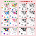 Miniatyrbillede 3 af 4: \"QD\" Armbåndsfremstillingssæt, perler til armbåndsfremstilling af ponyperler Polyme