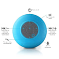 Miniatyrbild 4 av 5: Vattentät Duschhögtalare – Bluetooth-högtalare med sugpropp, svart_qq