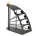 Miniatyrbilde 2 av 5: Fjernkontrollholder for 4 fjernkontroller Svart_qq