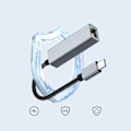 Miniatyrbilde 3 av 3: USB C til Ethernet Adapter Gigabit_qq