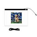 Miniatyrbilde 1 av 4: LED-lysplatte/-tegnebrett A3 lysbord med USB_qq