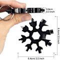 Miniatyrbillede 2 af 5: Schneefloe Multiværktøj 18-i-1 Bærbart Multifunktionsværktøj i Rustfrit Stål til Udendørs EDC Adventure Multiværktøj Rustfrit Stål Multifunktionsve...
