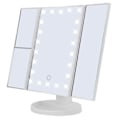 Miniatyrbillede 3 af 4: LED Makeupspejl med Lys – Tri Fold Makeup Spejl Hvid_qq