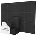 Akustikpanel 12-pack 30x30cm Självhäftande Ljudisolerande Väggpanel Polyester