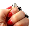 Miniatyrbillede 5 af 5: QD-5 stk. Spole-clips Udtrækkelige Badgeholdere med Nøglesnorsrulle til Nøglering ID-kort Badgeholder