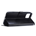 Miniatyrbillede 5 af 5: iPhone 12/12 Pro Pung Etui Sort Læder Skind Cover_qq