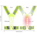 Miniatyrbilde 3 av 5: LED Refleksvest / reflekterende vest for løping, sykling og trening_qq