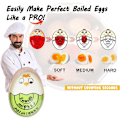 Miniatyrbilde 5 av 5: QU. Fargeendrende Egg Timer for Kokte Egg Kjøkken Matlaging Yummy Alarm Egg Kokt Verktøy Miljøvennlig Resin Timer for Kjøkken