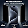 Miniatyrbillede 2 af 5: 3-pak iPhone XS Privacy Skærmbeskytter Fuld Dækning HD Hærdet Glas_qq