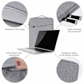 Miniatyrbilde 2 av 5: Laptopveske 14,1 tommer/15,4 tommer canvas Grå Grå