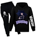 Pikkukuva 1 / 3: Mub- Wednesday Addams Huppari + Rento Housut Setti musta G musta black 110cm˜QD