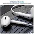 Miniatyrbild 4 av 5: [QD] Fonken trådbundna hörlurar för iPhone 15 Pro Max, in-ear-hörlurar, typ C-kontakt med mikrofon, basstereohörlurar, icke-Bluetooth