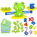 Pikkukuva 1 / 5: QU/Coolt matematiikkapeli, sammakon tasapainolaskulelut pojille ja tytöille, opettavainen numerolelu, hauska lastenlelu, oppimisikä 3+