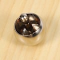 Miniatyrbillede 5 af 5: Tippe Top Metal Vendbar Top Rustfrit Stål Snurrende Top Fantastisk Legetøjsgave, Sølv