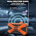 Miniatyrbild 4 av 5: QD-10000mAh Vevradio för Nödsituationer - Solcellsdriven Vevradio Campingprylar Överlevnadsutrustning-WELLNGS