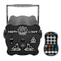 Miniatyrbilde 1 av 5: DJ Disco Scenelys, LED Lydaktivert Lys RGB Flash Strobe Projektor med Fjernkontroll
