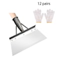 Miniatyrbillede 1 af 5: QU)Havespade, 23 cm Multifunktionel havespade, sneskovl i rustfrit stål, håndtag medfølger ikke (12 par handsker)