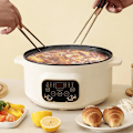 Miniatyrbild 3 av 5: QU.Elektrisk Multikokare 220V Non-stick Multifunktionell Matlagningsmaskin Hotpot Nudlar Ägg Soppa Ångkokare Ris Kokare För Hemmet