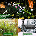 Pikkukuva 3 / 4: [QD] 4 kpl 10 LED aurinkokennovalaisimia puutarhaan, aurinkokennovalot ulkokoristeluun, vedenpitävä IP65 ulkovalaisin puutarhaan