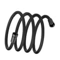 2 Meter Black Nylon Anti-Explosion Shower Hose with PP Cap 100