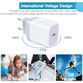 Miniatyrbillede 5 af 5: 2 stk iPhone hurtigoplader USB-C strømadapter 20W + Kabel Hvid_QF
