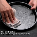 Miniatyrbild 5 av 5: QU*Uadme Djup Pizzaplåt, 2 stycken Non-Stick Pizzaplattor, Förtjockat Kolstål, Pizzaugnplåt, Cirkulär Bakplåt för Köket, Handgjord Pizza (30 cm)