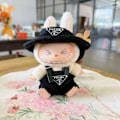 Miniatyrbilde 1 av 7: Labubu Klær og Tilbehør Luksus Designer Kun, Dukker Er Ikke Inkludert, Labubus Original med Klessett for La Bubu Dukke_qd Black P home two-piece set