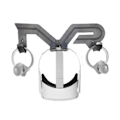 Miniatyrbild 2 av 5: Väggmonterad hållare för Oculus Rift S Quest HTC Vive PS VR-kit Förvaring Väggställ