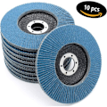 Miniatyrbillede 3 af 4: #QD#Slibeskiver │ blå │ 10 stykker │ Ø 125 mm │ korn 80 │ Rustfrit stål │ Slibeskiver │ Lamelslibeskiver