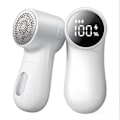 Miniatyrbillede 1 af 5: Intelligent Digital Display Fnugfjerner Fuzz Piller Bobler Trimmer til Tøj og Møbler Hvid (1 stk)