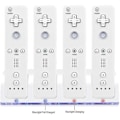 Miniatyrbillede 4 af 5: QD-Wii Fjernbetjening Oplader, 4 i 1 Wii Opladningsstation med 4 stk. 2800mah Genopladelige Batterier Kompatibel med Wii/Wii U Controllere - Sort