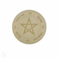 Miniatyrbillede 1 af 2: /QD/Træplade til Spådom - Pentagram