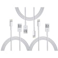 Miniatyrbilde 1 av 3: 3 stk 1 Meter - Lightning-lader for iPhone X/8/7/6S/6/5S/SE iOS13˜QD