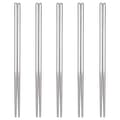 10x Stainless Steel Chopsticks silver