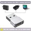 Miniatyrbillede 4 af 4: USB til USB C Adapter 3-pak, Type C Hun til USB A Han Konverter