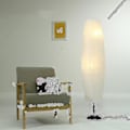 Miniatyrbillede 2 af 4: [QD] Gulvlampe i rispapir Kreativ Høj Lampe Belysning Stue Lampeskærm Kun