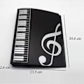 Miniatyrbillede 2 af 4: QU/A4 Musikmappe til kor, klaver, vandtæt, sort - Høj kvalitet