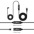 Miniatyrbild 3 av 5: QD-2-i-1 Totalt 8M/26Ft Typ A till C USB Data VR Headset Förlängning
