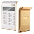 Miniatyrbillede 2 af 5: Lommeregner, Slankt Elegant Design, Kontor/Hjem Elektronik, Dobbeltdrevne Bordlommeregnere, Solenergi, 10 Cifre, Vippet LCD-Skærm, Hældende Design