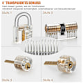 Miniatyrbild 2 av 5: Locksmith Training Lock Set - Transparent Lock for Beginners to Practice Lock Picking