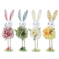 26 Standing Easter Bunny Fireplace Decorations, Gift for Kids, Floral Party Decor green