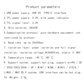 Pikkukuva 3 / 5: USB-C - sarjaportti UART-korttimoduuli Eristetty USB - TTL-moduuli 3.3V TYPE-C Latauskaapeli Päivitys