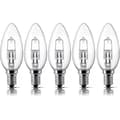 E14 28W Halogenlampor, Liten Edisonskruv (SES) 2700K Varmvit Dimbar 5-pack