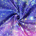 Miniatyrbilde 4 av 5: QD-IC Barnegardiner for gutter, ytre rom, stanglomme (2 deler 100cm*180cm) Blå Planet Nebulosa Kosmisk Svart Psykedelisk