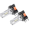 Pikkukuva 1 / 4: \"QD\" 2 kpl 80W H15 LED-lamput Valkoiset Auton Ajovalot LED-päiväajovalot