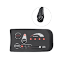 Miniatyrbillede 1 af 5: QD-6-polet S810 E-cykelmåler LED-display Ip65 36v Uart til elcykel elcykelmåler (36v)