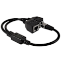 Pikkukuva 4 / 5: \"QD\" RJ45 Ethernet -jakoadapteri 1 uros - 2 naaras LAN-verkonjakaja Tuki Cat7 Cat6 Internet-verkon jatkojohdolle