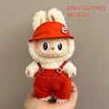 Miniatyrbild 1 av 7: ONLY CLOTHES Söt V1 V2 LABUBU Blind Box Hänge Docka DIY Klä upp Kostym Litet Monster Haklapp Byxor Babykläder From_qd LBB-66