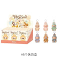 Miniatyrbillede 7 af 7: Labubu Dukke Første Generation Labubu Nøglering Mart Høj Kvalitet Macaron Blind Box Plyslegetøj Monster Labubus La Bubu Original C