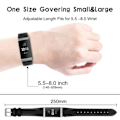 Miniatyrbillede 5 af 5: Fitbit Charge 3/4 armbånd Læder Sort_qq